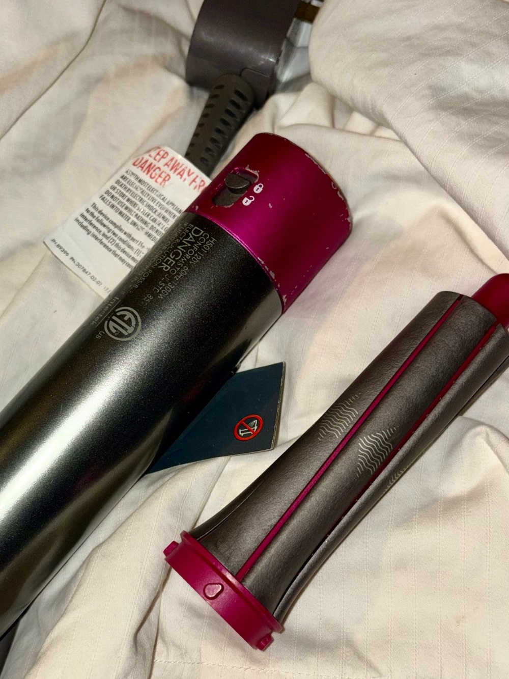 Dyson air wrap in gunmetal and dark gray